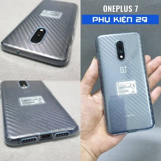 [Oneplus 7 Pro] Dán lưng chống xước vân cacbon