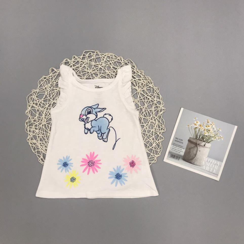 Áo thun bé gái, áo phông bé gái dáng ba lỗ, chất cotton, nhiều màu, size 1-7 - BONGKIDS