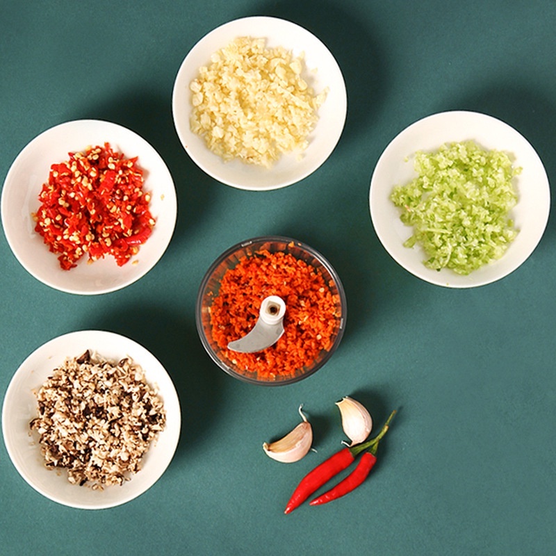 Kitchen hand-held garlic grinder Multi-function magnetic vegetable meat grinder