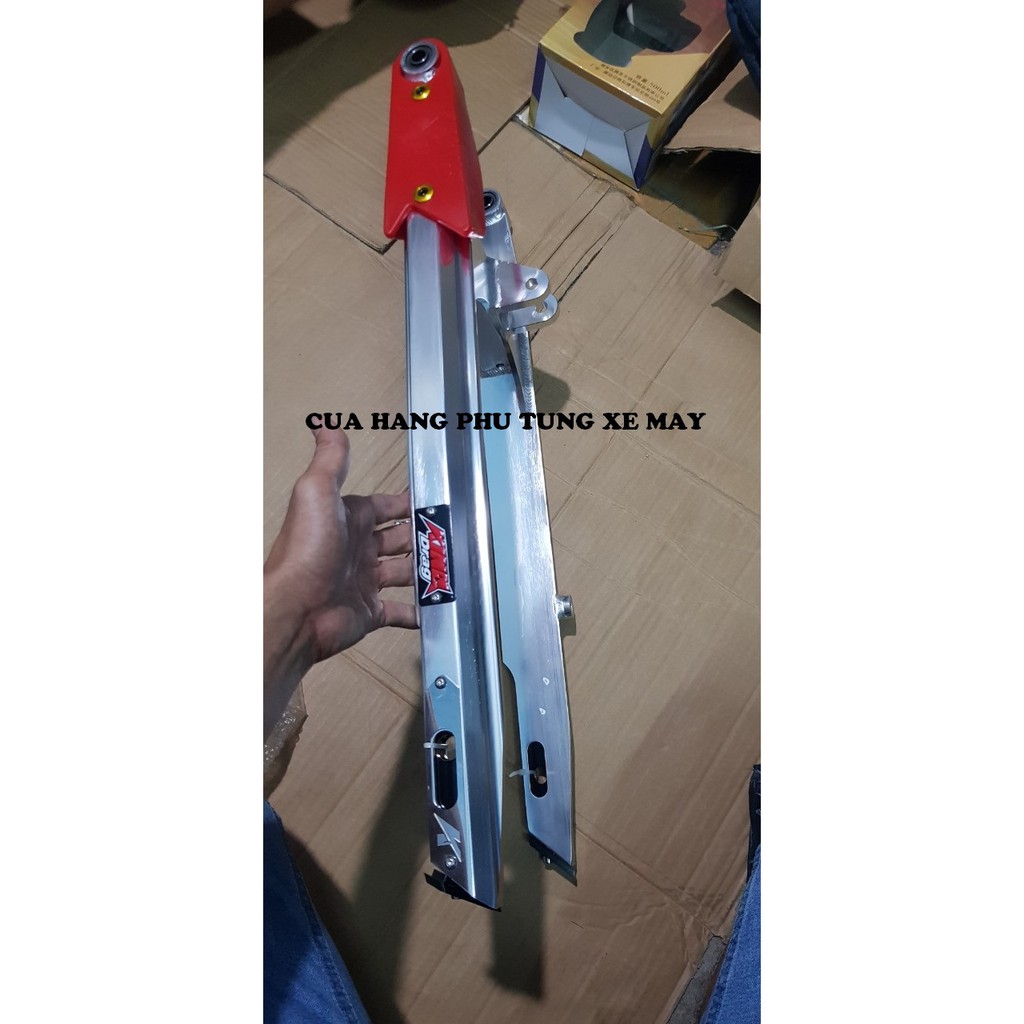 Gấp nhôm KING DRAG gắn EXCITER 150 tặng kèm cao su gấp như hình