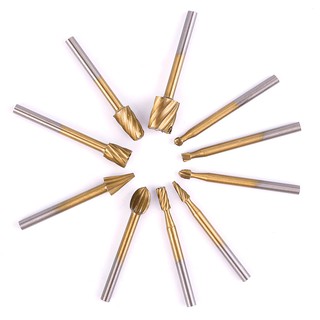 Bộ 10 mũi khắc gỗ mạ titan