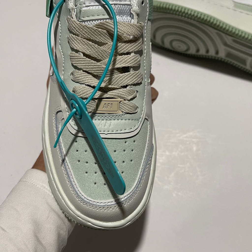 Giày AF1 shadow xanh mint khogiay203,giày air force 1 xanh lá green cao cấp