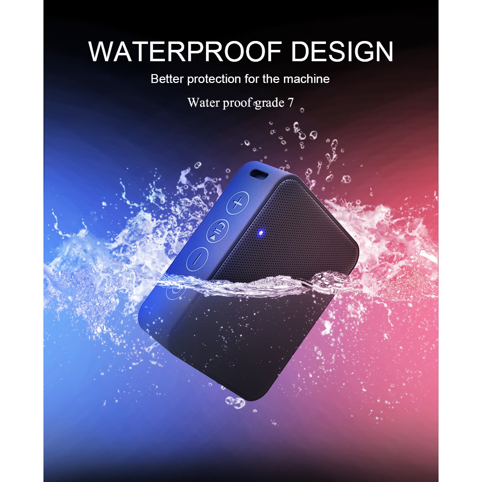 Loa Mini Di Động Sáng Tạo Moveforest WB1 Bluetooth 5.0 | Chống nước IPX7 Chất âm ấn tượng siêu trầm,  trong