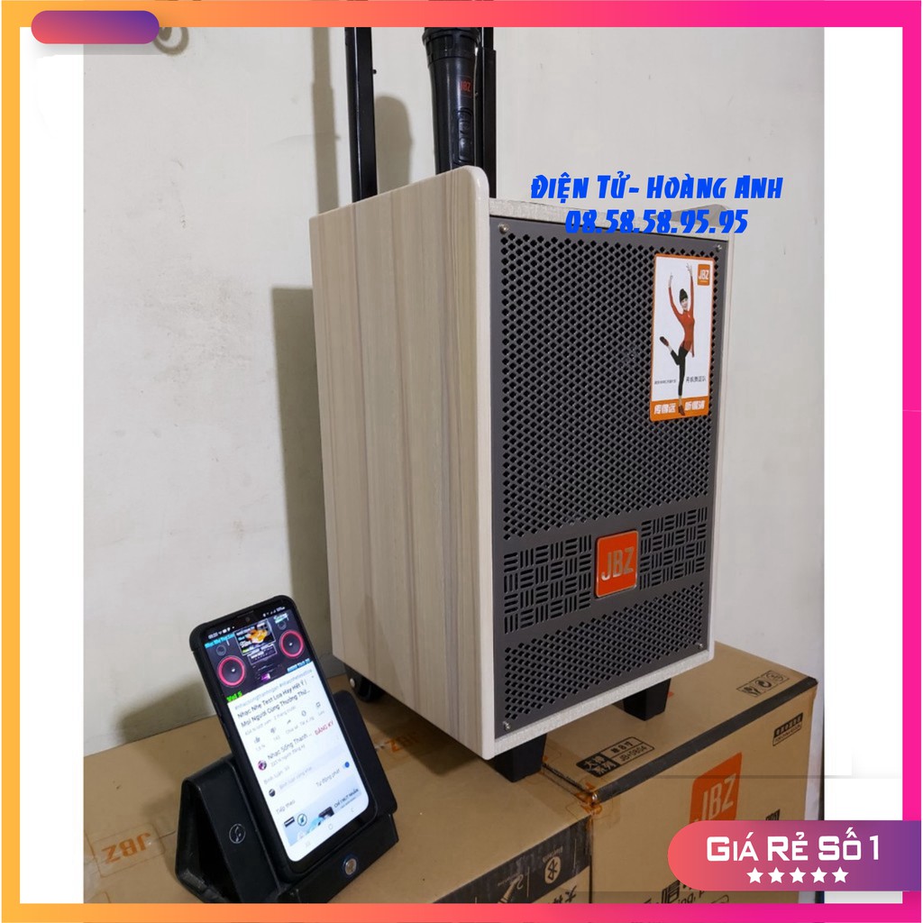 [Mã ELHACE giảm 4% đơn 300K] Loa kéo Jbz-0804.. Bass 2 tấc...Kèm . 1 micro... Kèm sạc- công suất 200W - mẫu mới 2020