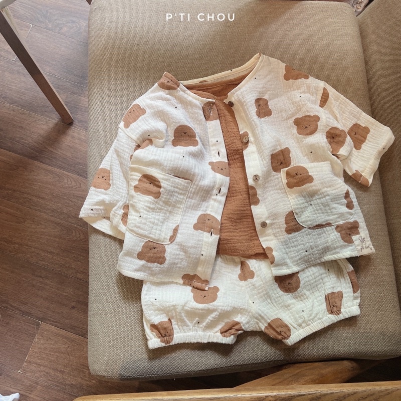 Quần đùi quần boom cho bé trai bé gái P'ti chou ( Gum Pumpkin Pant )