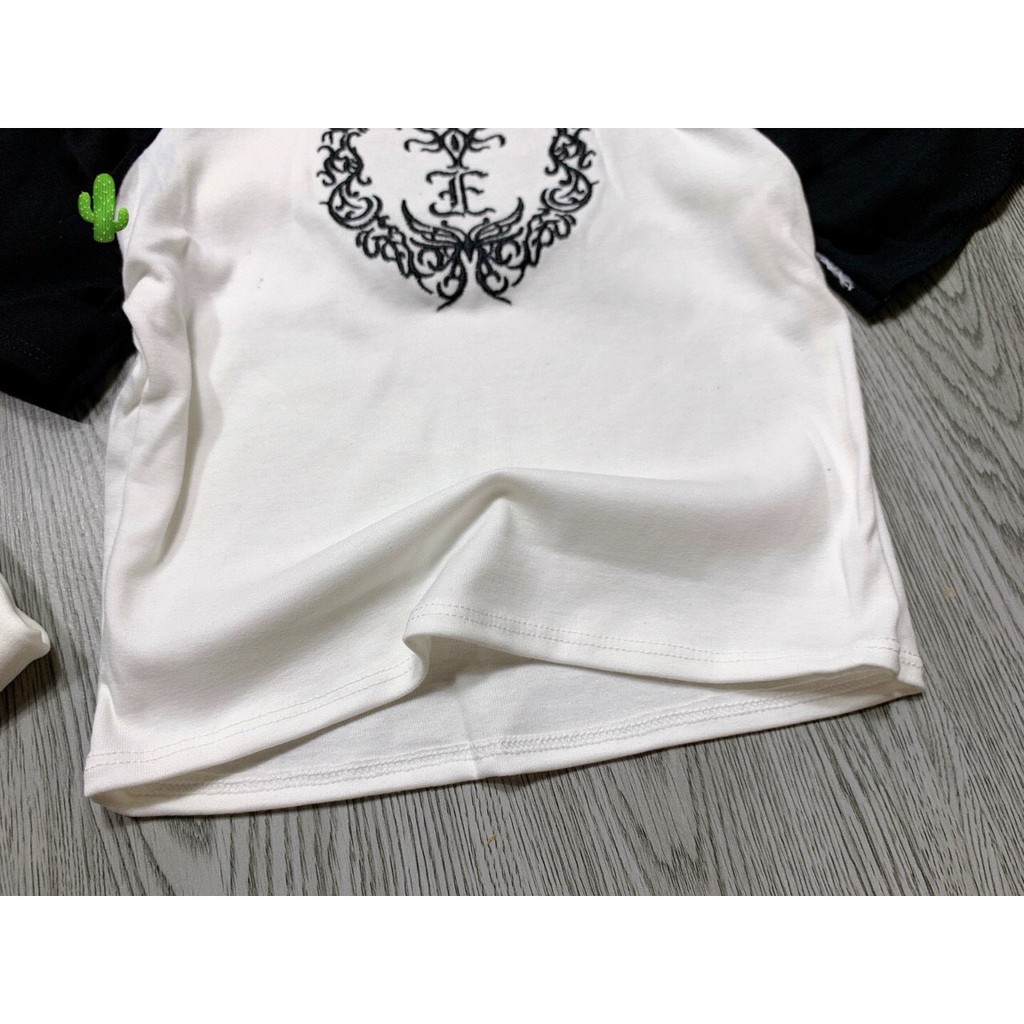 Áo thun nữ croptop tay ngắn cổ tròn in tim xinh pc