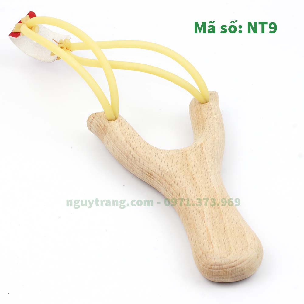 Ná cao su gỗ chắc chắn dây tròn thun ống slingshot dây đôi 3050