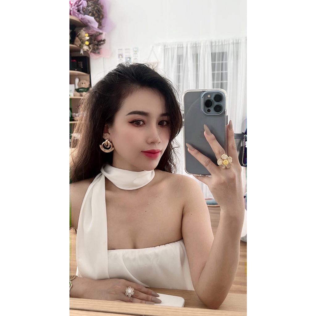 Jumpsuit Cúp Ngực Đi Biển Chất Lụa Mango Mềm Không Nhăn, Jumpsuit Trắng Dài Phối Dây Thắt Nơ Sang Chảnh