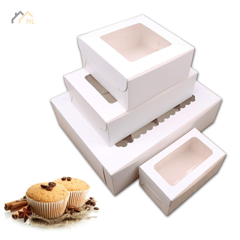 10 Hộp Giấy Đựng Bánh Cupcake 2 / 4 / 6 Lỗ