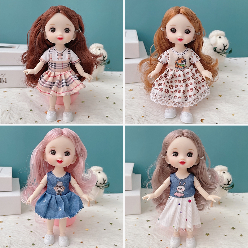 Búp Bê Barbie Đồ Chơi Có Quần Áo Và Giày 17cm
