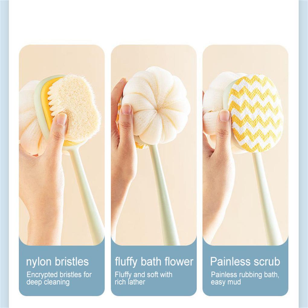 Bàn Chải Chà Lưng Tẩy Tế Bào Chết Cán Dài Tiện Dụng Cho SPA / Nhà Cửa