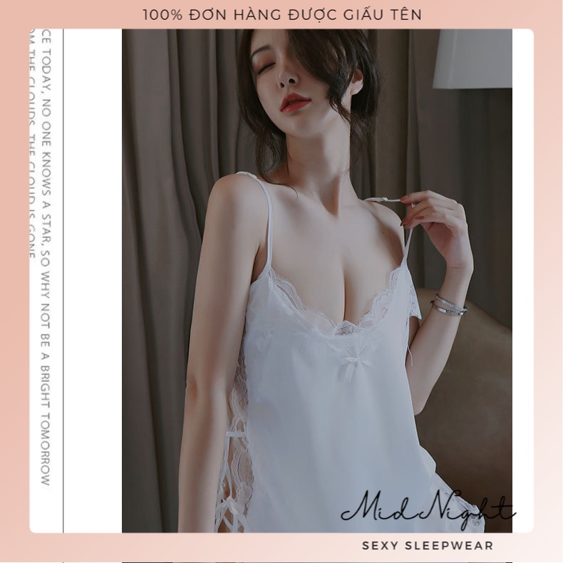 Váy Ngủ Sexy Hở Sườn Quyến Rũ Khiêu Gợi Sang Trọng - Đồ Lót Gợi Cảm Dây Buộc Ren Cám Dỗ Đầy Kích Thích Mid Night Sexy | BigBuy360 - bigbuy360.vn