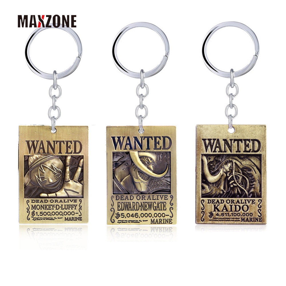Maxzone Móc Khóa Kim Loại Hình Nhân Vật One Piece Roronoa Zoro Shanks Kaido Charlotte Linlin Edward Newgate Marshall Teach