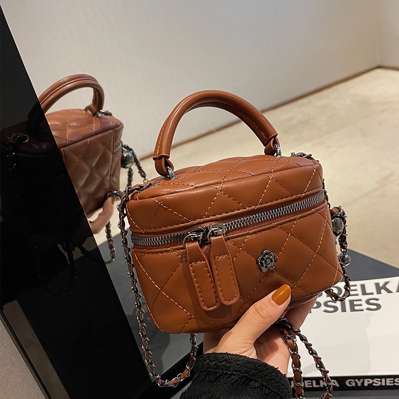 Túi Xách bucket Phối Dây Xích Thời Trang Thu Đông Mới