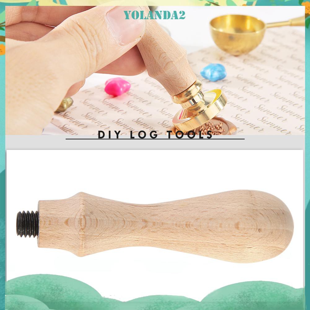 Con Dấu Tay Cầm Bằng Gỗ Phong Cách Retro Độc Đáo