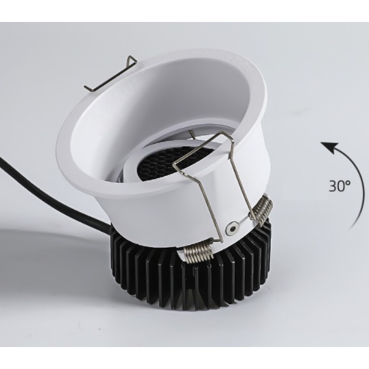 Đèn LED âm trần downlight, spotlight, góc chiếu hẹp, 7W, 12W ánh sáng 3000K/3500K/4000K, chống lóa
