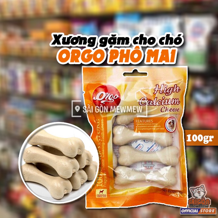 Xương gặm Orgo cho chó vị Phô Mai