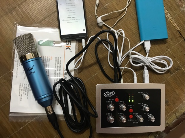 [Freeship toàn quốc từ 50k] bộ thu âm đầy đủ hf500 pck200(7 món) tặng tai nghe akg