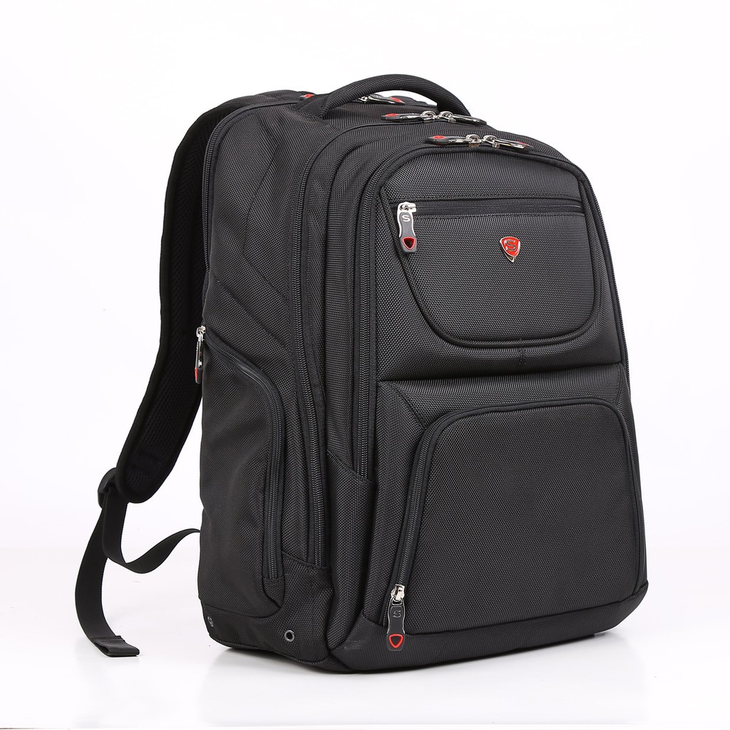 "Sale Sốc" Balo latop 15 inch Sakos, Balo du lịch SAKOS ATOM i15 xanh than và đen