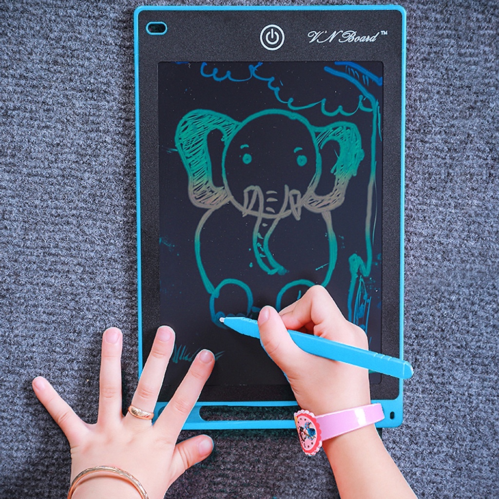 Bảng vẽ tự xóa điện tử 3D ANDY'S KIDS bảng viết vẽ thông minh 8.5,12 inch màn hình LCD đa sắc đồ họa đẹp kèm bút dạy học