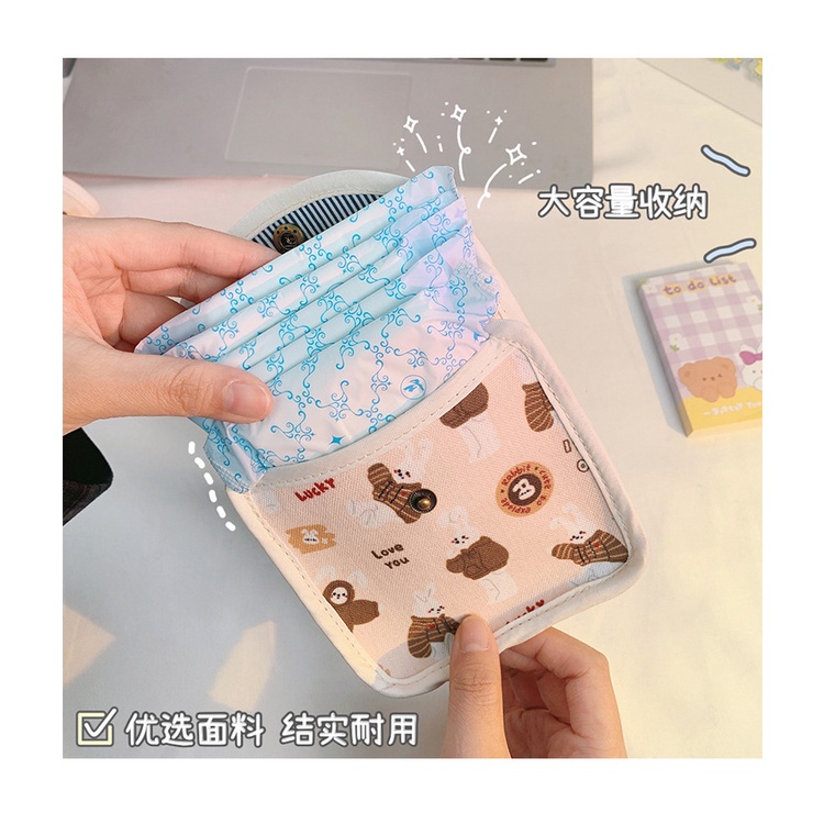 Túi đựng băng vệ sinh tiện lợi họa tiết hoạt hình dành cho bạn nữ