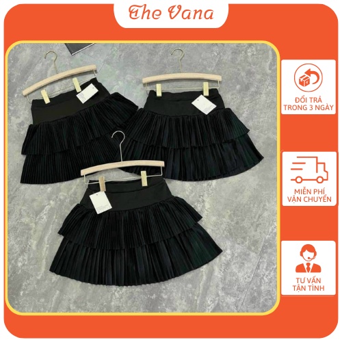 Chân váy xếp ly 2 tầng VANA chân váy công sở có quần bên trong trẻ trung năng động - sp 39