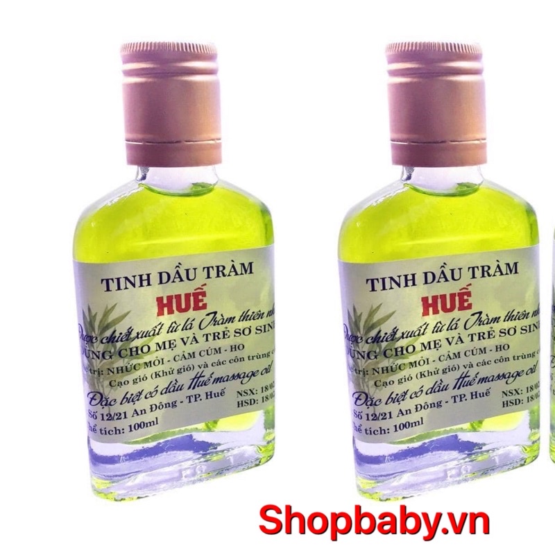 Tinh dầu tràm Huế giữ ấm đuổi muỗi an toàn cho bé,🍃 100% nguyên chất - Có kiểm định chất lượng