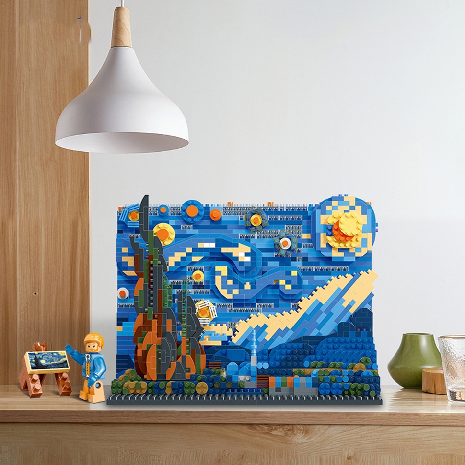 Bộ 1858 Miếng  Ghép Hình Bầu Trời Đầy Sao Van Gogh