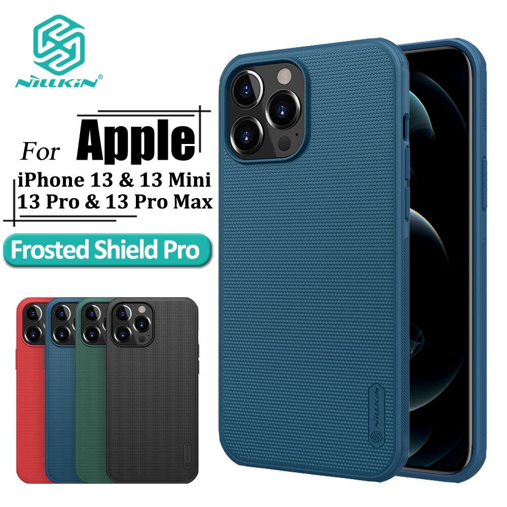 Ốp lưng Nillkin Super Frosted Shield Pro cho iPhone 13 Pro Max / 13 Pro / 13 Mini mỏng chống dấu vân tay và sốc