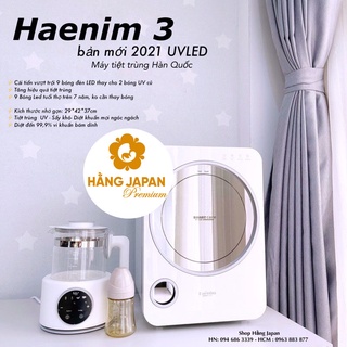 Máy tiệt trùng sấy khô bình sữa UV Haenim 3, 9 bóng LED diệt khuẩn tối ưu [BH 3 năm chính hãng]