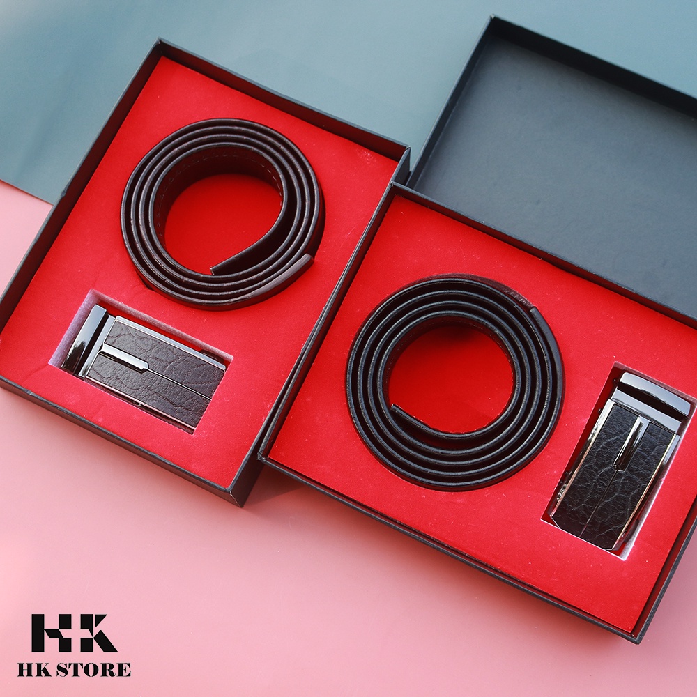 Dây thắt lưng nam da voi cao cấp - full box - hàng chính hãng HK.STORE - sang trọng đẳng cấp.