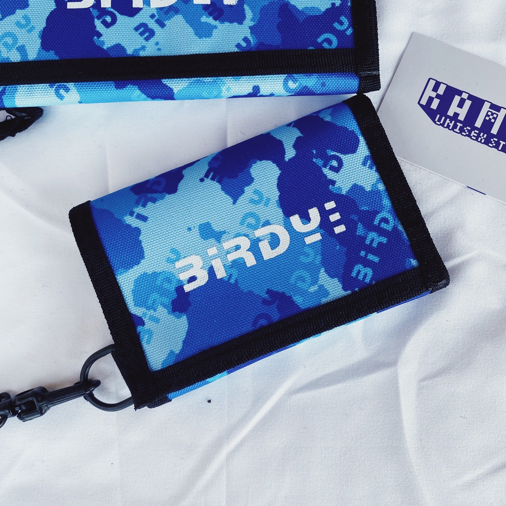 Ví Birdy Blue Camo tặng kèm dây đeo - Kamex backpack