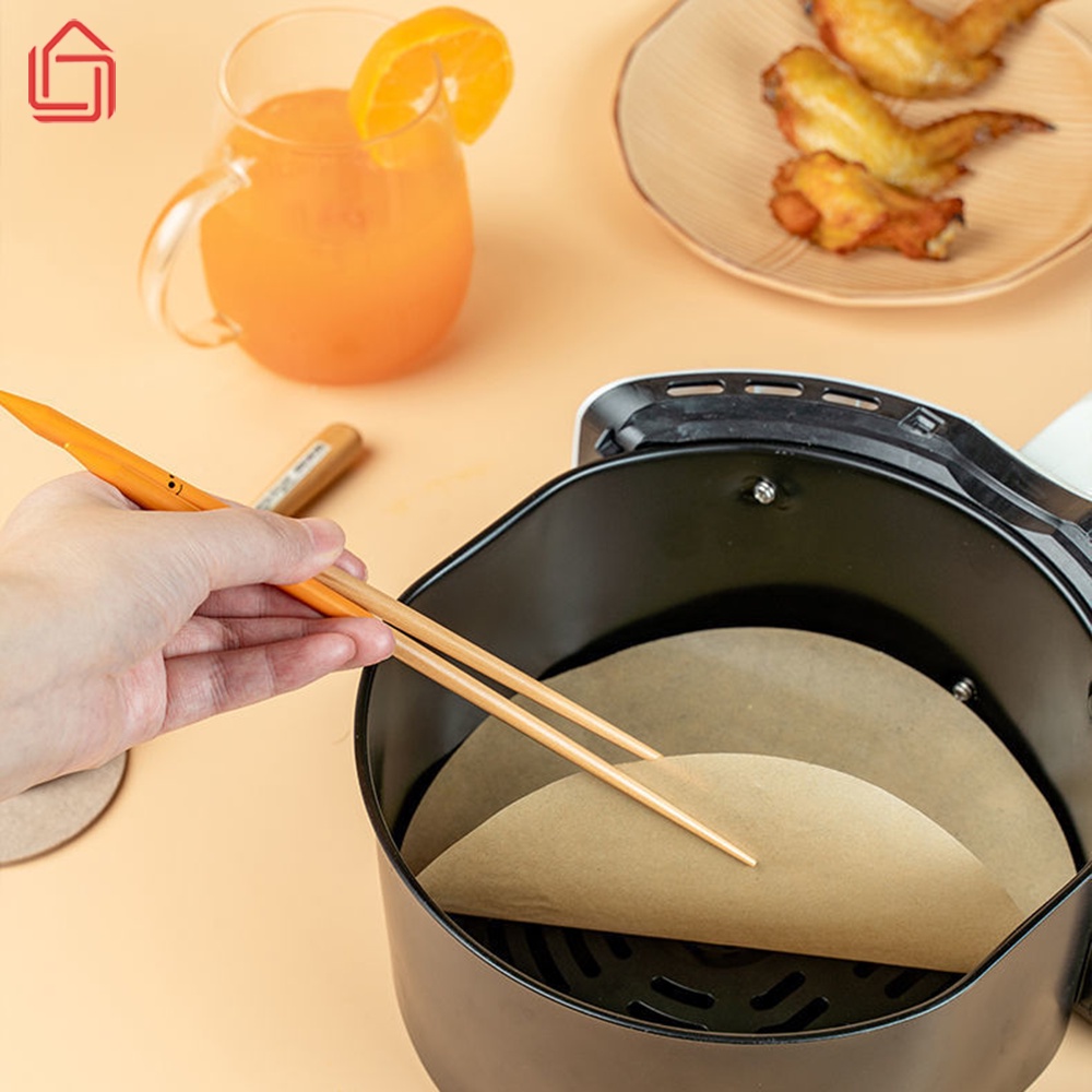 Giấy nến thấm dầu thực phẩm hình tròn dùng cho nồi chiên không dầu, lò vi sóng, bếp nướng - nhamoi
