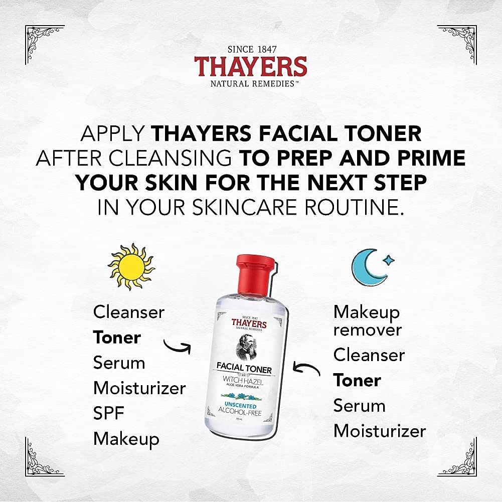 Toner Thayers - UNSCENTED - Nước hoa hồng không cồn THAYERS - Không mùi 355ml