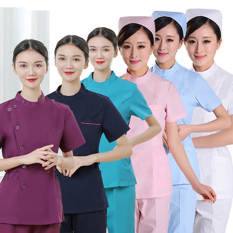 Bộ Đồng Phục Y Tá / Y Tá / Y Tá Tay Ngắn Toàn Diện