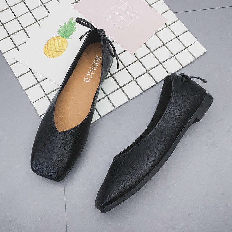 Giày búp bê nơ sau (kèm ảnh thật) | BigBuy360 - bigbuy360.vn