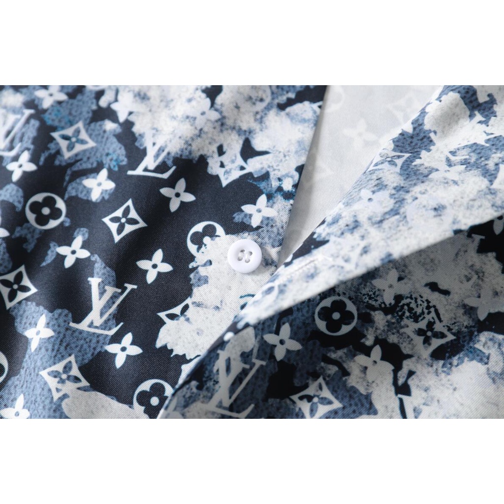 Áo Sơ Mi Cotton Ngắn Tay In Họa Tiết Thời Trang Cá Tính