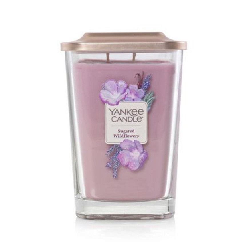 Nến thơm ly vuông Elevation Sugared Wildflower Yankee Candle YAN0248 (Size L 553g)