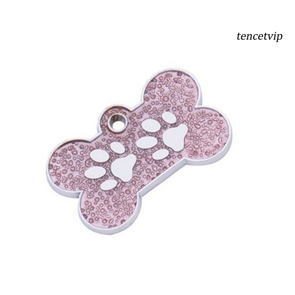 Thẻ tên chống thất lạc hình khúc xương đáng yêu cho thú cưng