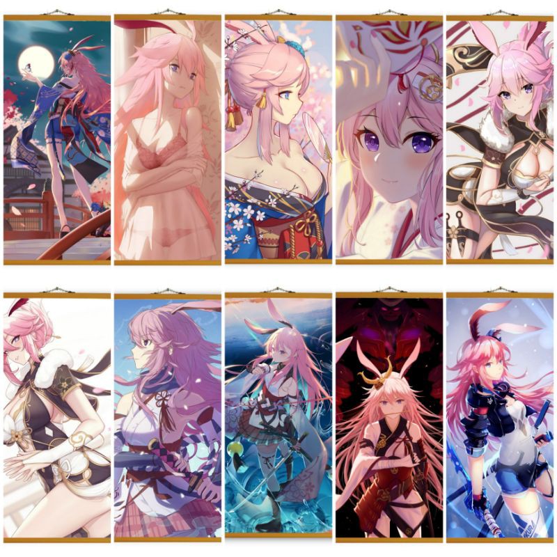 Poster Vải Yae Sakura - Honkai Impact 3