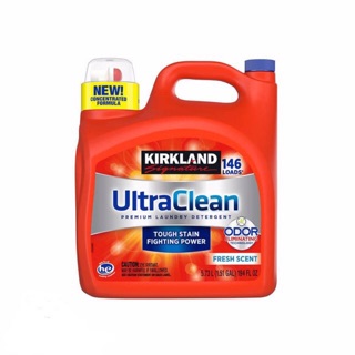 Nước giặt tẩy trắng Kirkland Signature Ultra Clean Premium Laundry Detergent 5.73 lít (146 Loads) nhập Mỹ