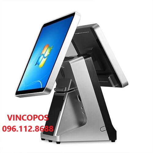 Máy Pos Bán Hàng Cảm Ứng - Máy Pos Tính Tiền Cảm Ứng VINCOPOS 2 Màn (VCJ19202)