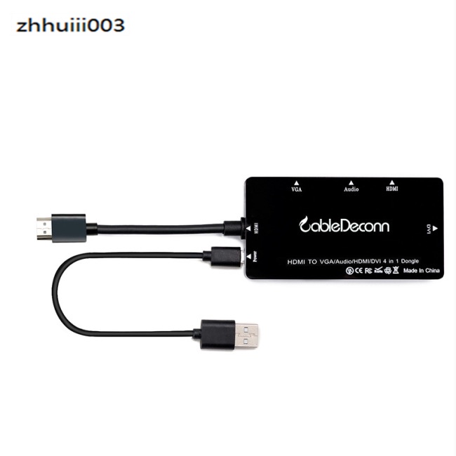 Cáp Chuyển Đổi Cổng HDMI 4 Trong 1 Sang VGA DVI