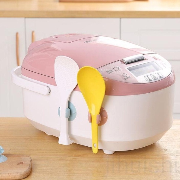 Giá đỡ muỗng múc cơm màu sắc ngẫu nhiên