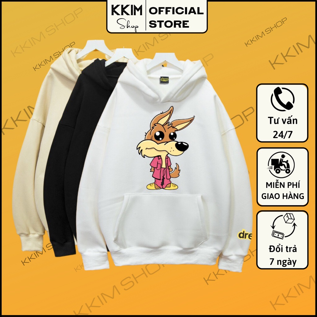 Áo Nỉ HOODIE Drew House Form Rộng CHUẨN Xu Hướng, áo nỉ bông hoodie unisex nam nữ. KKim Shop