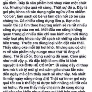 GEL INNER VỆ SINH PHỤ NỮ  NỘI ĐỊA HÀN