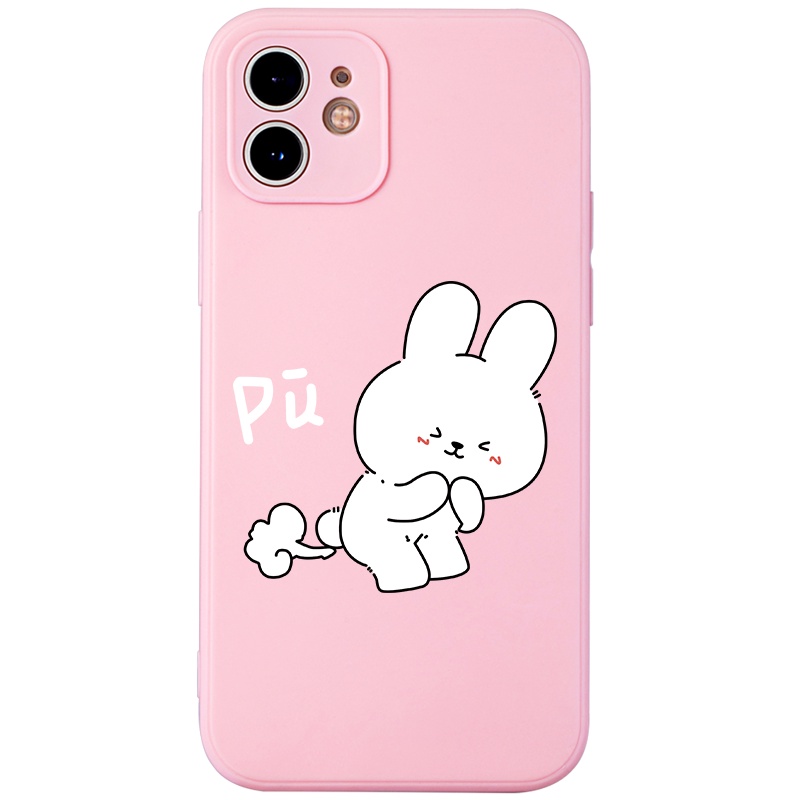 Ốp lưng JURSUE mềm hoạt hình cặp đôi dễ thương đẹp cho iPhone 13 12 11 Pro Max SE 2020 X XR XS ip 8 7 6 6S Plus kute Y34