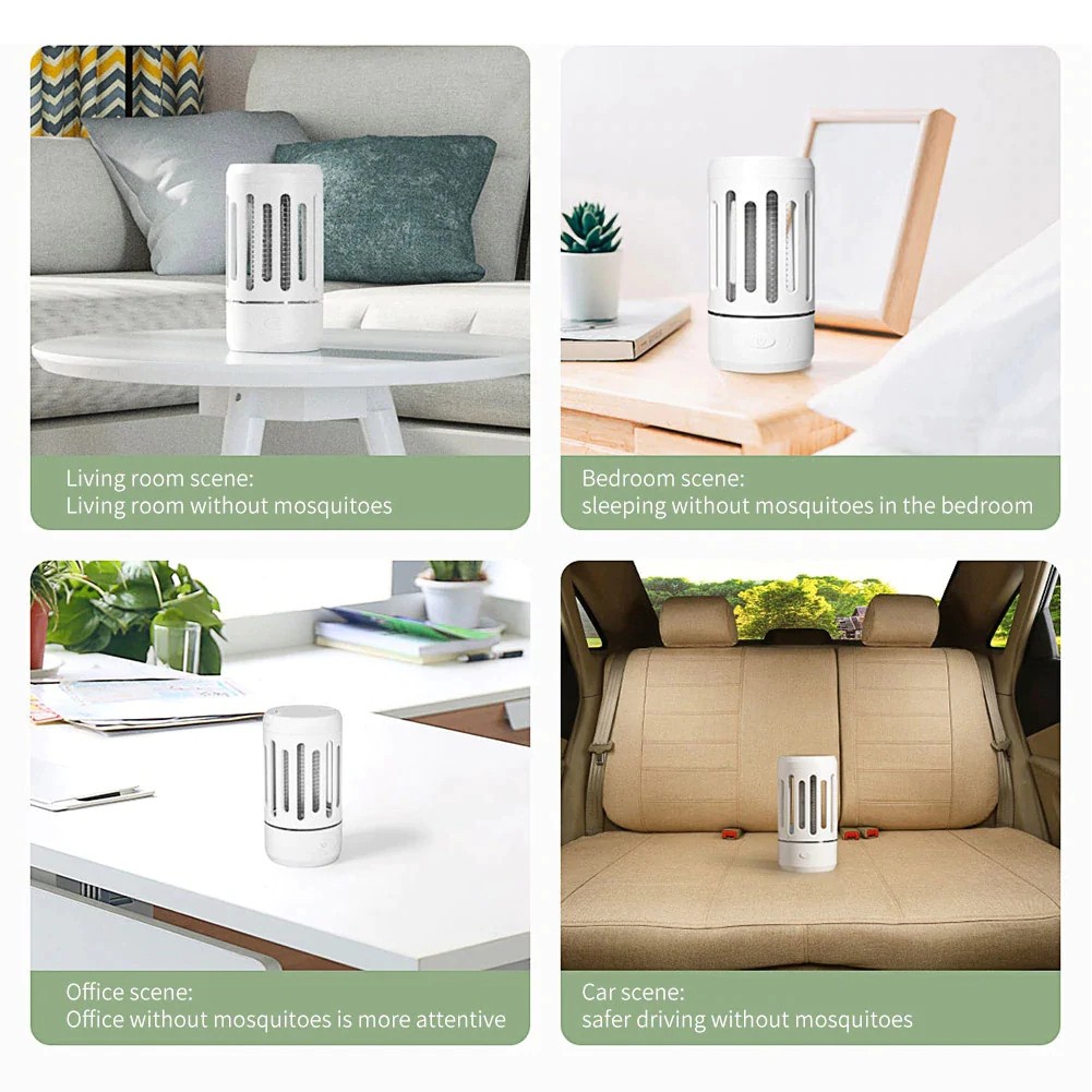 Máy Bắt Muỗi Thông Minh Xiaomi Cleanfly Y8EK Tích Hợp Đèn Ngủ 2 Trong 1, Cáp Sạc Type C Tiện Lợi