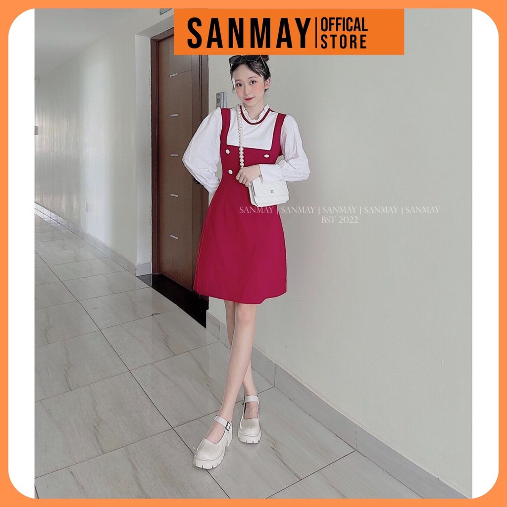 Đầm Đi Dự Tiệc Cưới SANMAY Váy Công Sở Trẻ Trung Nữ Thiết Kế Dáng Ôm Thanh Lịch Hàn Quốc Sang Trọng VD022 | BigBuy360 - bigbuy360.vn