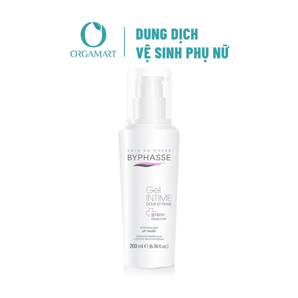 Gel Dung Dịch Vệ Sinh Phụ Nữ Byphasse Dịu Nhẹ, An Toàn Cho Mọi Loại Da 200ml